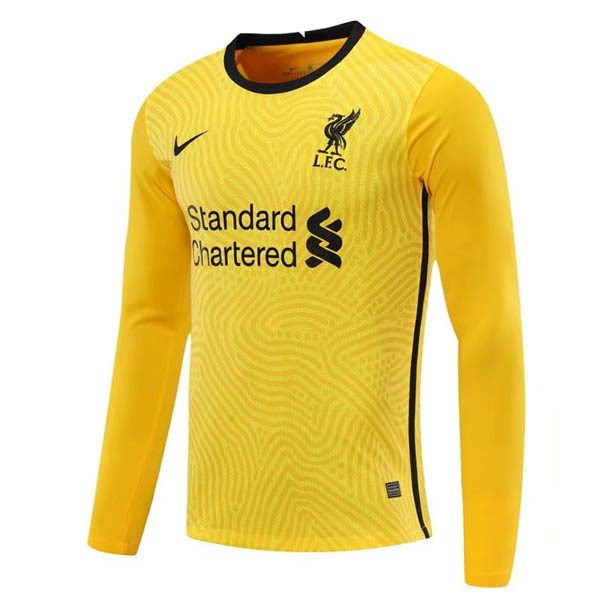 Tailandia Camiseta Liverpool 2ª Kit ML Portero 2020 2021 Negro